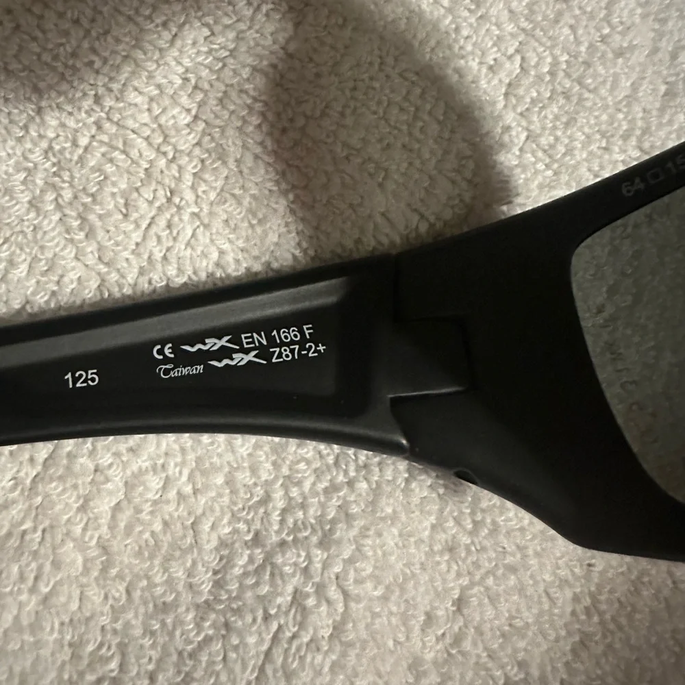 WX Wiley X Black Men's Sunglasses new with case NASH Z87–2+125 - Picture 6 of 8